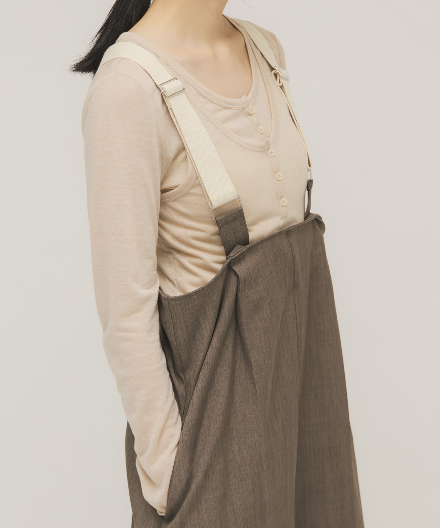  「レイヤードヘンリーネックTEE」|Tシャツ・カットソー|