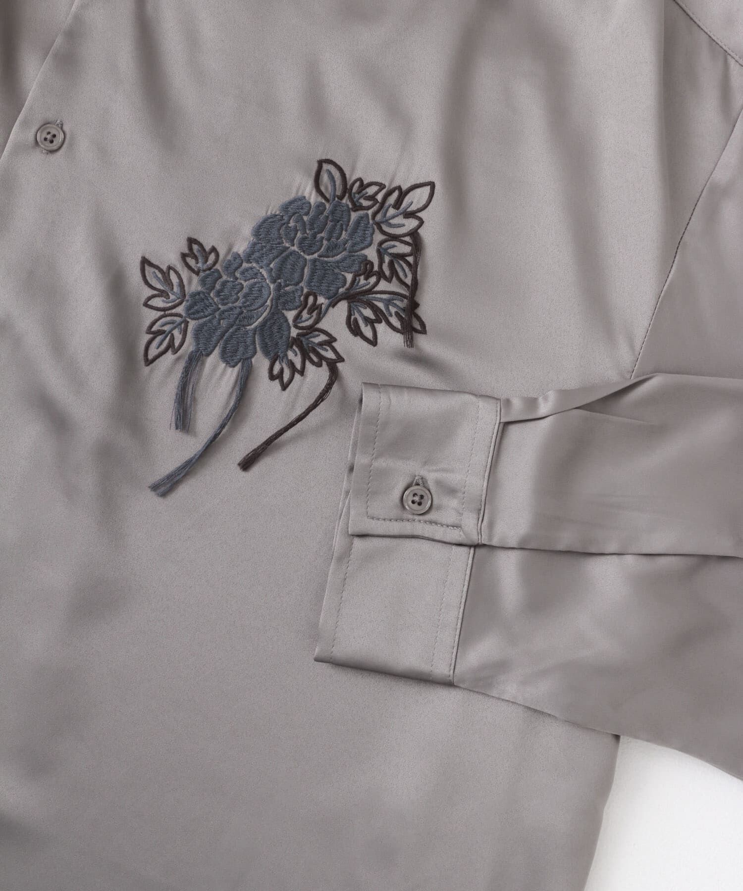 SENSE OF PLACE by URBAN RESEARCH「ボタニカルシシュウロングスリーブシャツ」|シャツ・ブラウス|