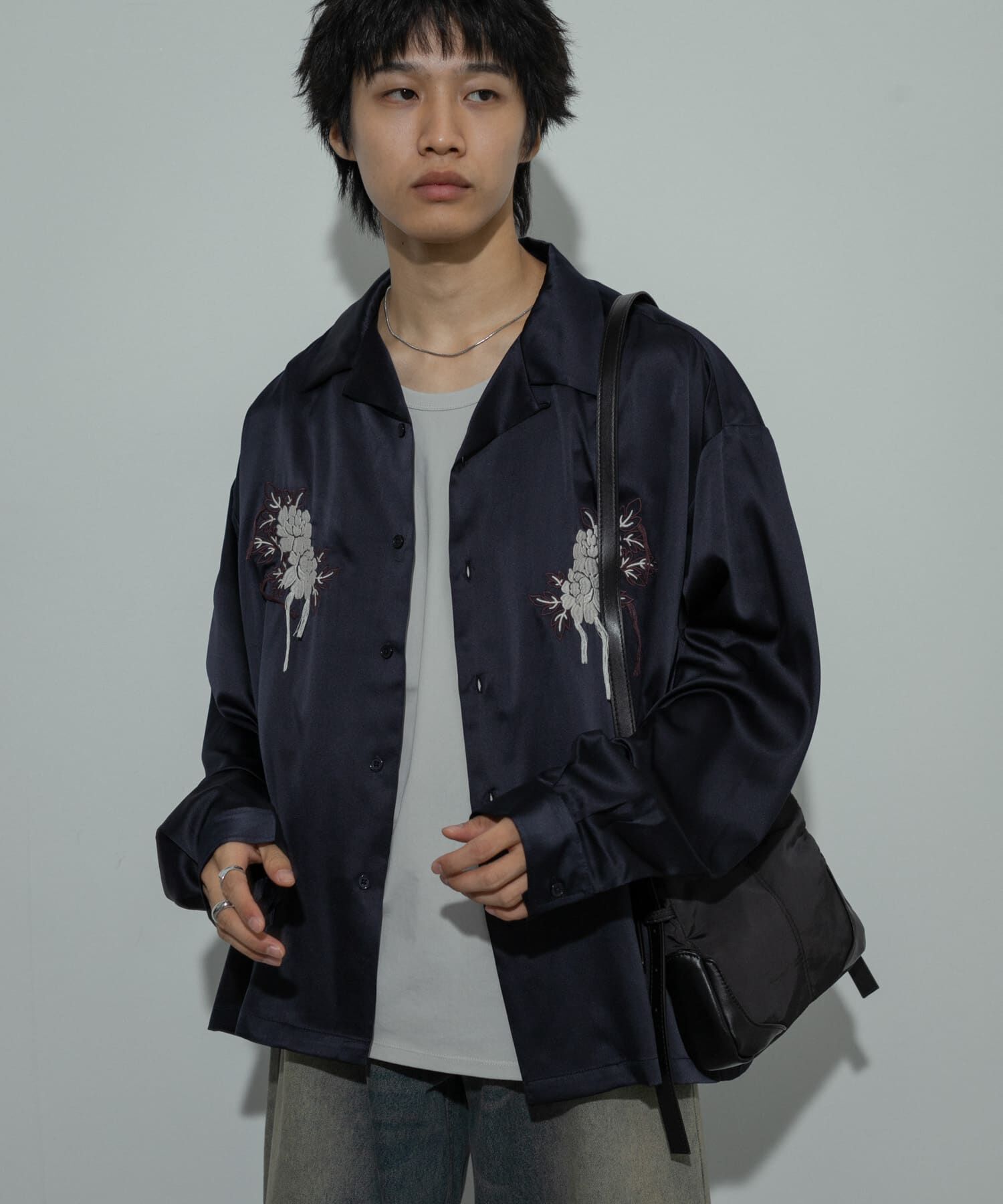 SENSE OF PLACE by URBAN RESEARCH「ボタニカルシシュウロングスリーブシャツ」|シャツ・ブラウス|