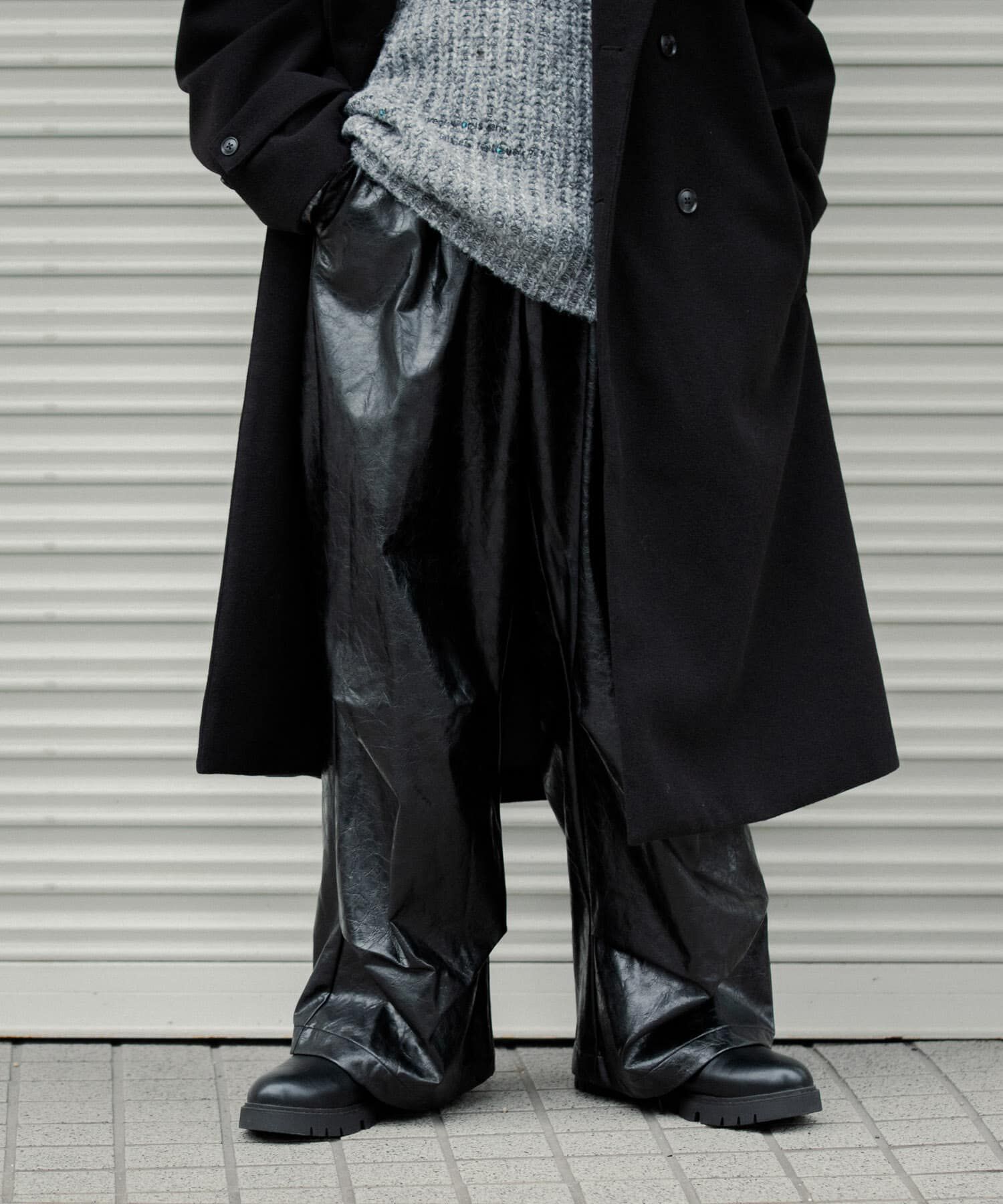 SENSE OF PLACE by URBAN RESEARCH「FLタックワイドパンツ」|その他|ブラック