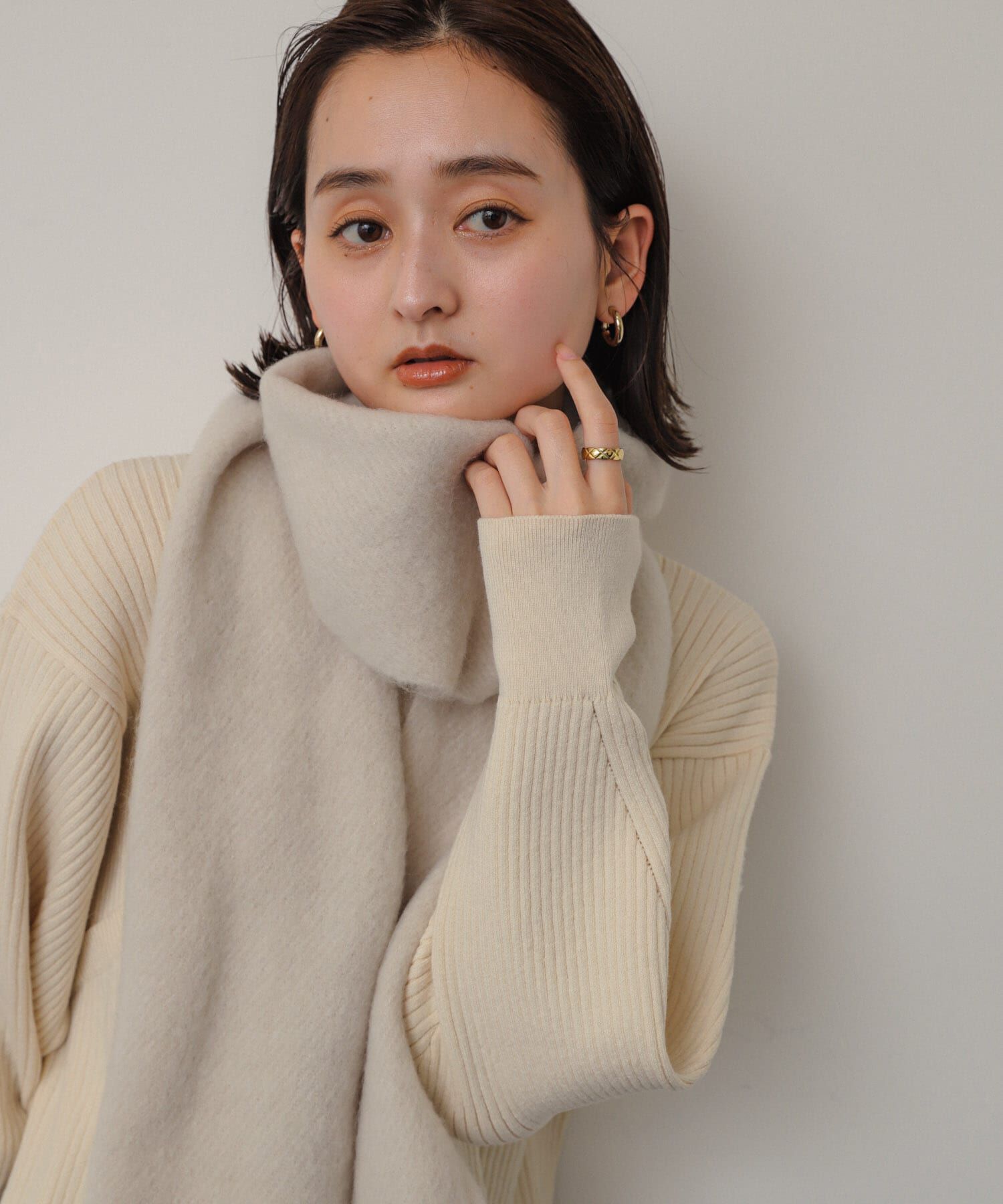 SENSE OF PLACE by URBAN RESEARCH「モヘアライクストール」|マフラー|