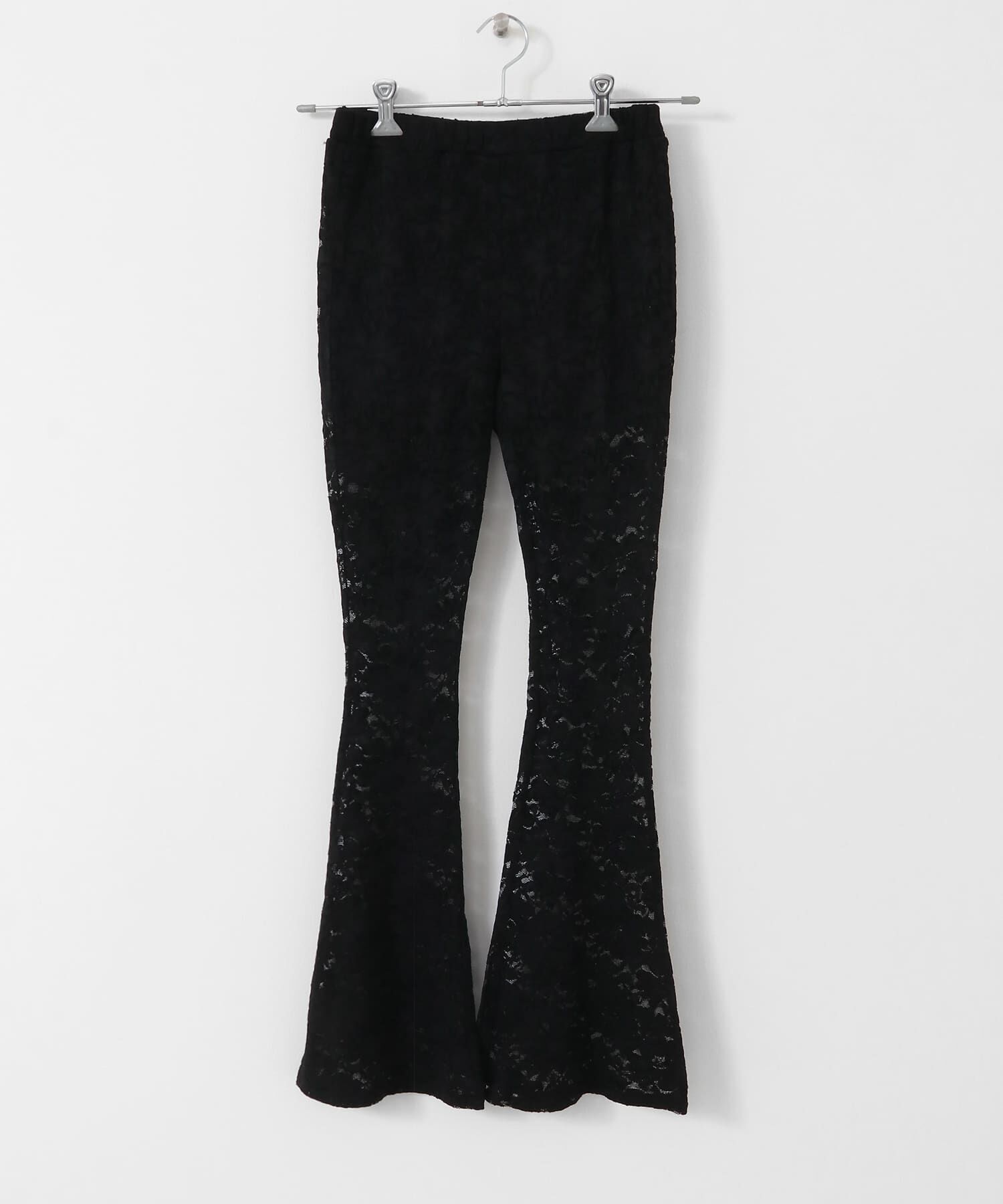 SENSE OF PLACE by URBAN RESEARCH「ANNA SUI NYC　フラワーレースストレッチパンツ」|その他|ブラック