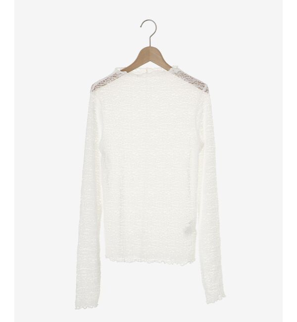 le.coeur blanc「チュールレースプルオーバー」|Tシャツ・カットソー|