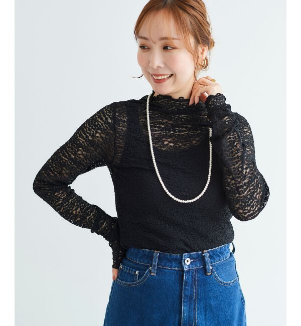 le.coeur blanc「チュールレースプルオーバー」|Tシャツ・カットソー|