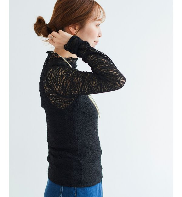 le.coeur blanc「チュールレースプルオーバー」|Tシャツ・カットソー|