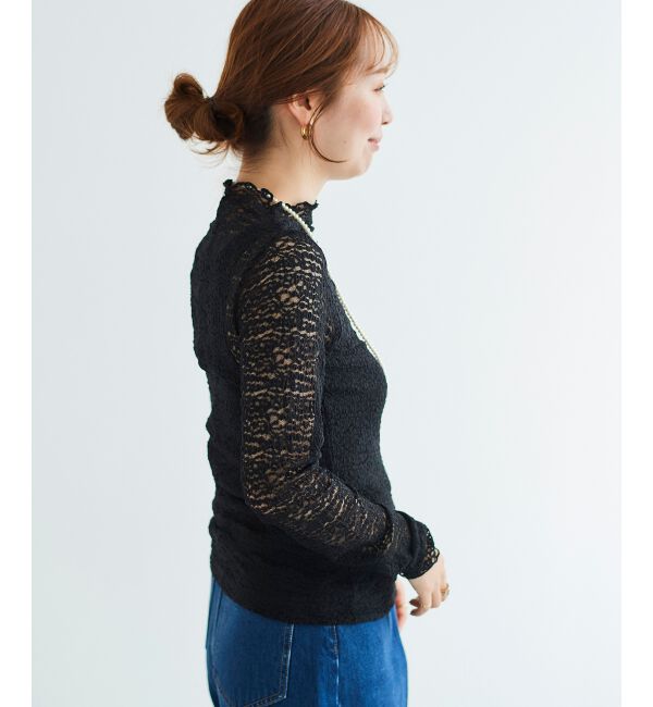 le.coeur blanc「チュールレースプルオーバー」|Tシャツ・カットソー|