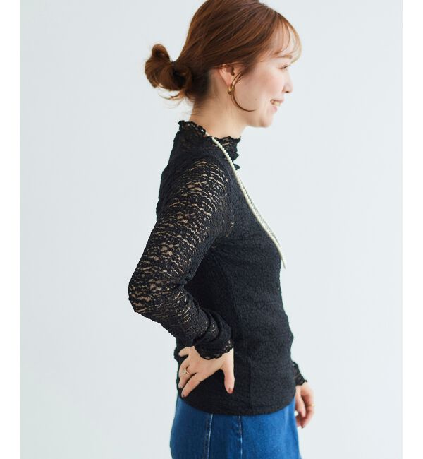 le.coeur blanc「チュールレースプルオーバー」|Tシャツ・カットソー|