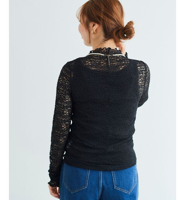 le.coeur blanc「チュールレースプルオーバー」|Tシャツ・カットソー|
