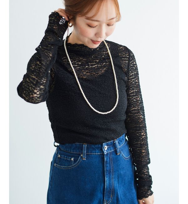 le.coeur blanc「チュールレースプルオーバー」|Tシャツ・カットソー|