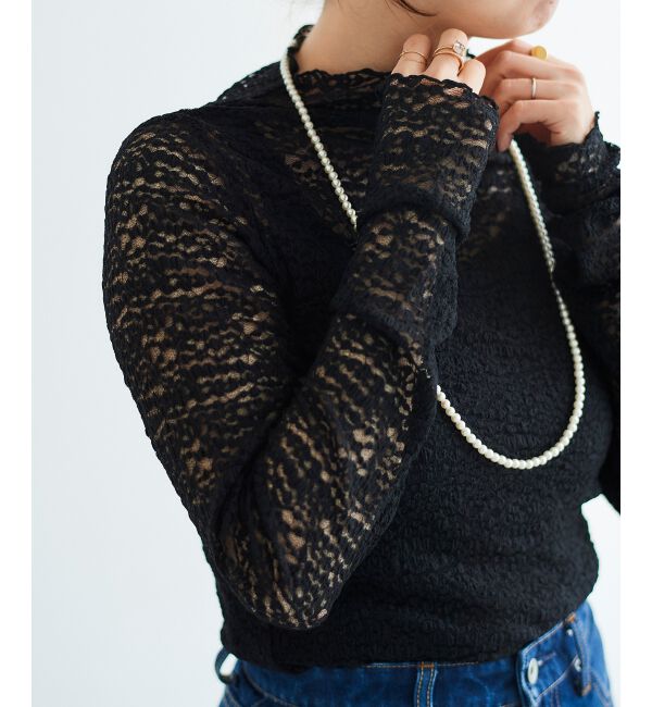 le.coeur blanc「チュールレースプルオーバー」|Tシャツ・カットソー|