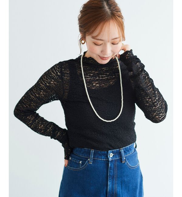 le.coeur blanc「チュールレースプルオーバー」|Tシャツ・カットソー|