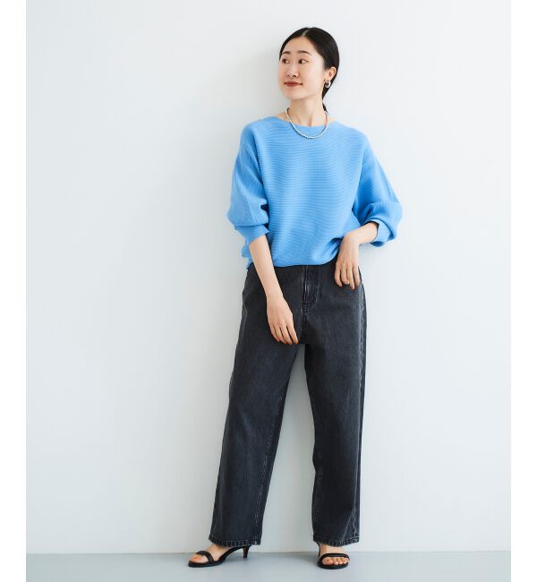  「カーブラインデニムパンツ」|デニム|