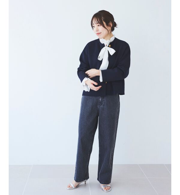  「カーブラインデニムパンツ」|デニム|