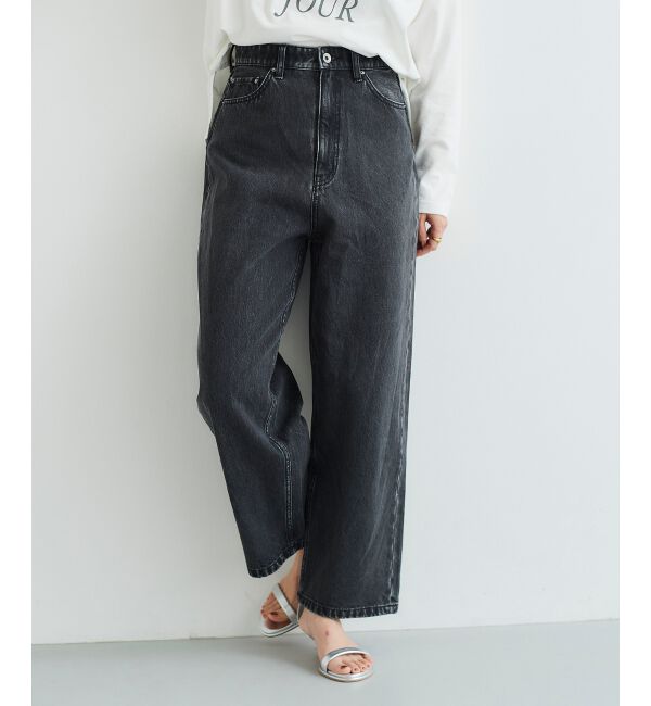  「カーブラインデニムパンツ」|デニム|