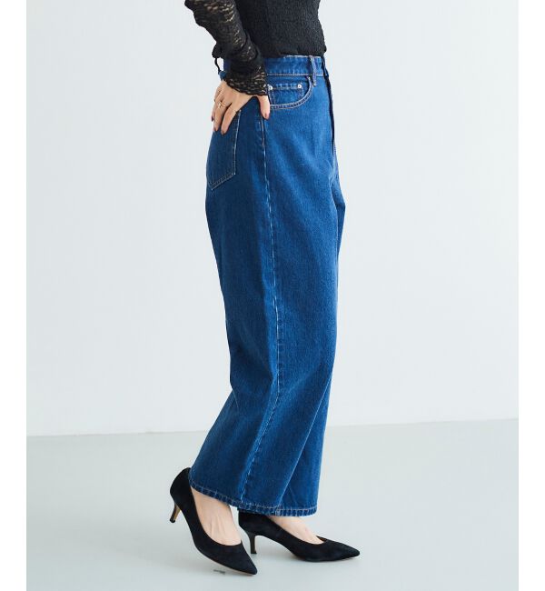  「カーブラインデニムパンツ」|デニム|