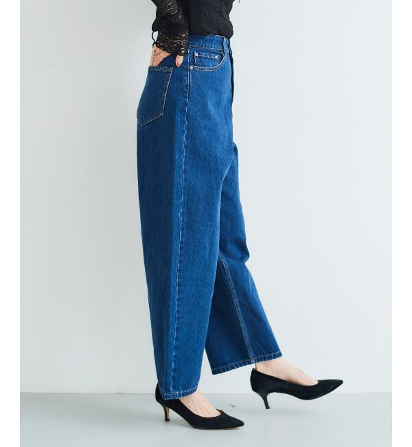  「カーブラインデニムパンツ」|デニム|