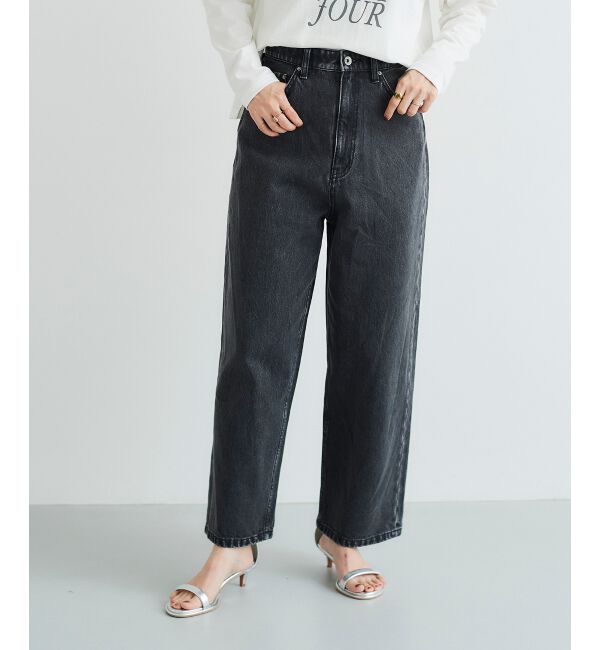  「カーブラインデニムパンツ」|デニム|