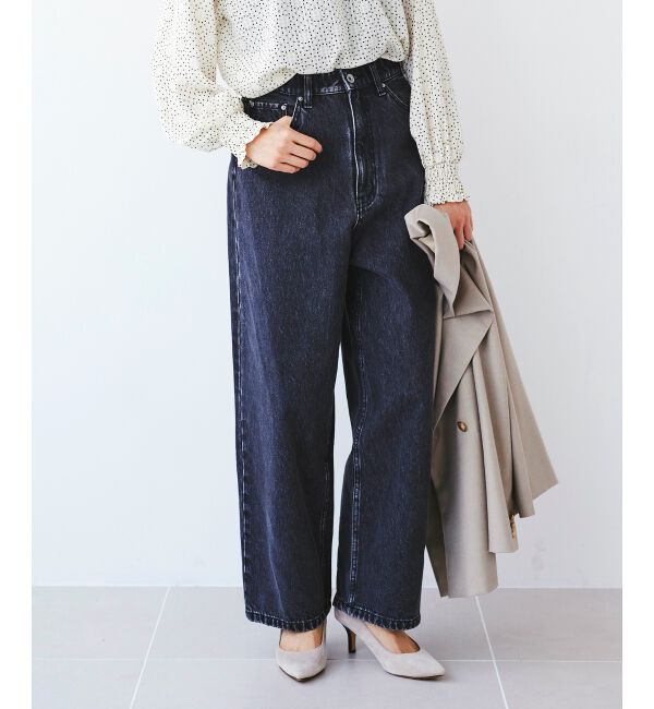  「カーブラインデニムパンツ」|デニム|