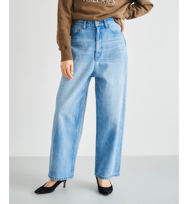  「カーブラインデニムパンツ」|デニム|