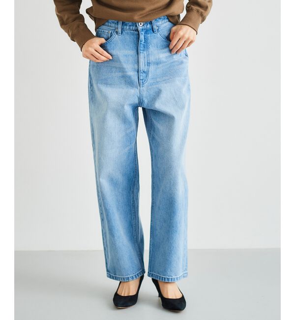  「カーブラインデニムパンツ」|デニム|