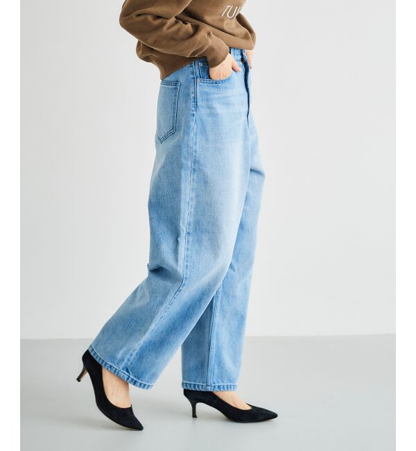  「カーブラインデニムパンツ」|デニム|