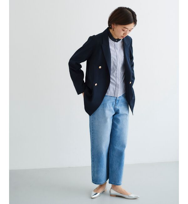  「カーブラインデニムパンツ」|デニム|