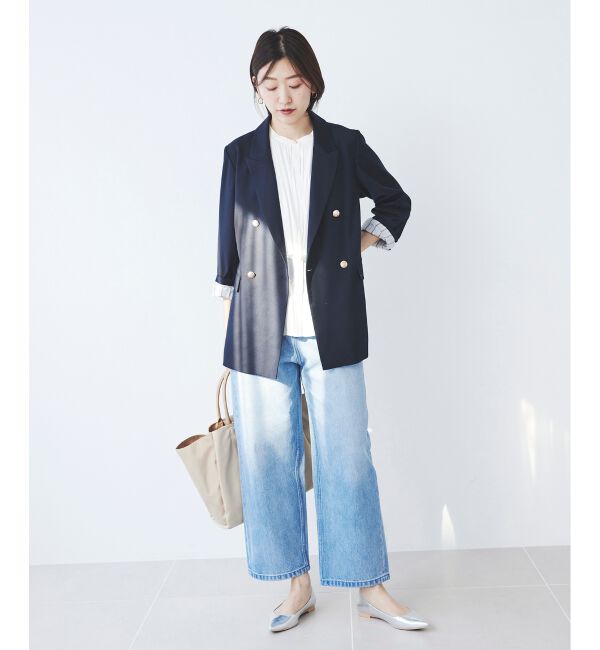  「カーブラインデニムパンツ」|デニム|