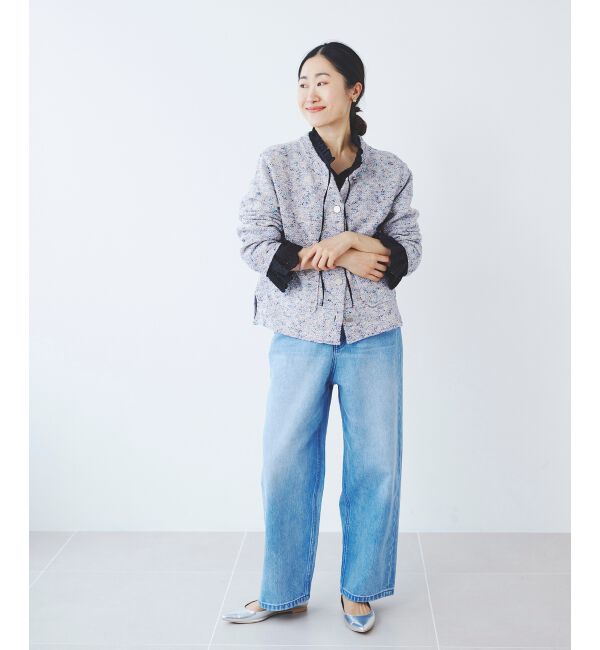  「カーブラインデニムパンツ」|デニム|