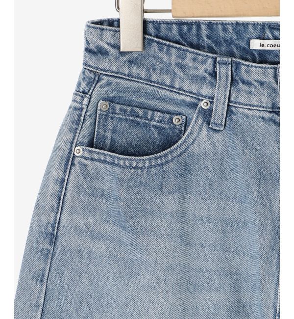  「カーブラインデニムパンツ」|デニム|