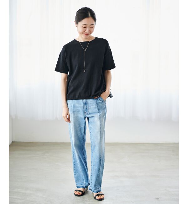  「Perle Peche チュールティアード2wayニット」|ニット・セーター|