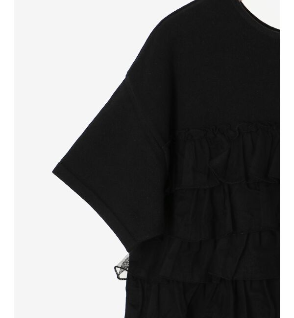  「Perle Peche チュールティアード2wayニット」|ニット・セーター|