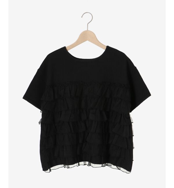  「Perle Peche チュールティアード2wayニット」|ニット・セーター|