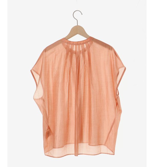 le.coeur blanc「《手洗い可能》シアーギャザー2WAYブラウス」|シャツ・ブラウス|