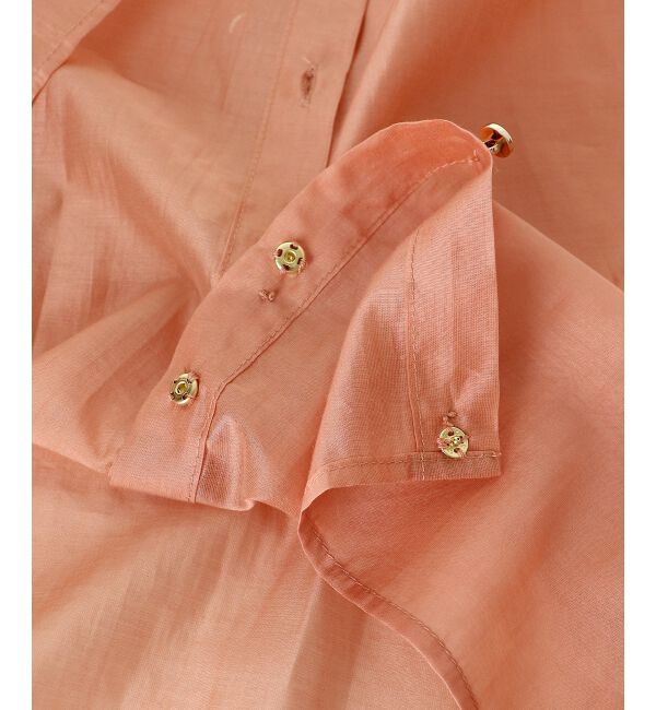 le.coeur blanc「《手洗い可能》シアーギャザー2WAYブラウス」|シャツ・ブラウス|