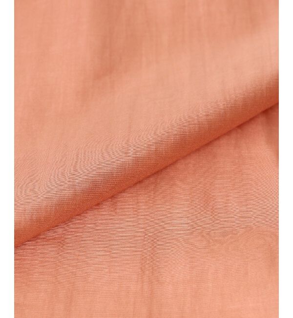 le.coeur blanc「《手洗い可能》シアーギャザー2WAYブラウス」|シャツ・ブラウス|