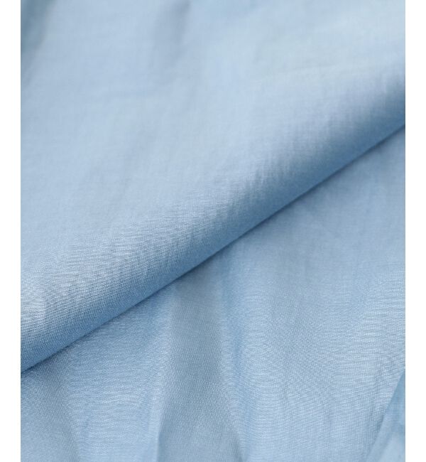 le.coeur blanc「《手洗い可能》シアーギャザー2WAYブラウス」|シャツ・ブラウス|