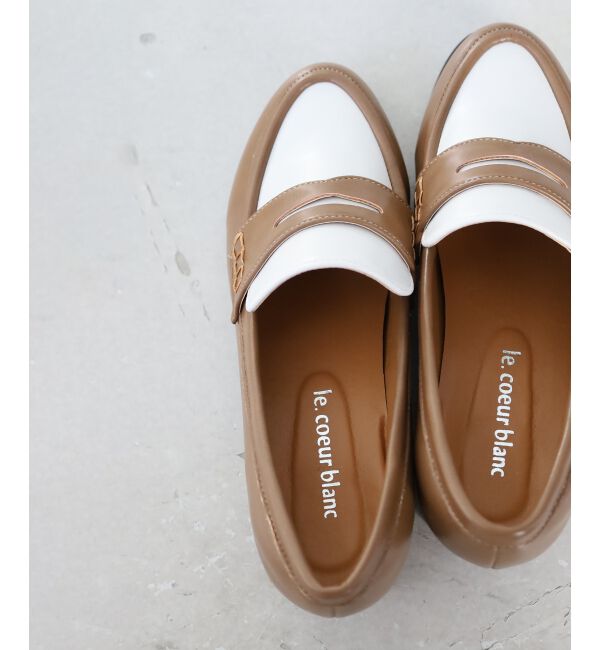  「《WEB限定アイテム》クッションソールコインローファー」|ローファー|ｷｬﾒﾙ柄