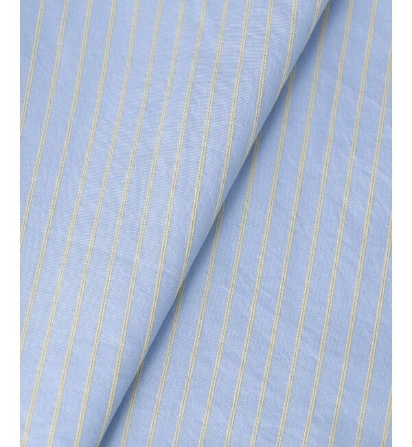  「《WEB限定アイテム》バックギャザーストライプオーバーシャツ」|シャツ・ブラウス|