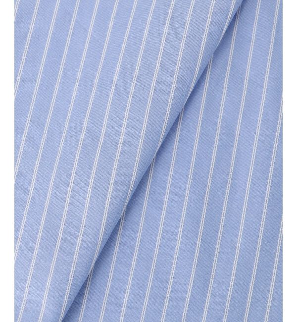  「《WEB限定アイテム》バックギャザーストライプオーバーシャツ」|シャツ・ブラウス|