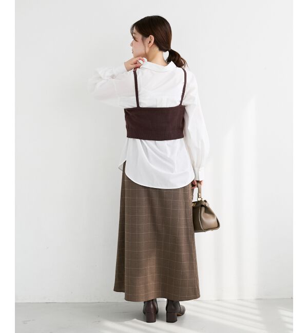  「ブラウス&times;ニットビスチェセット」|シャツ・ブラウス|