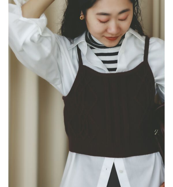  「ブラウス&times;ニットビスチェセット」|シャツ・ブラウス|