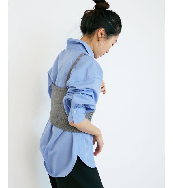  「ブラウス&times;ニットビスチェセット」|シャツ・ブラウス|