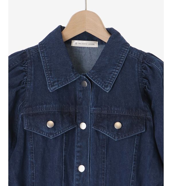 MAJESTICLEGON「デニムミニワンピース」|ワンピース|