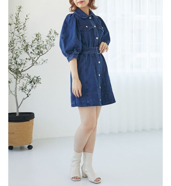 MAJESTICLEGON「デニムミニワンピース」|ワンピース|