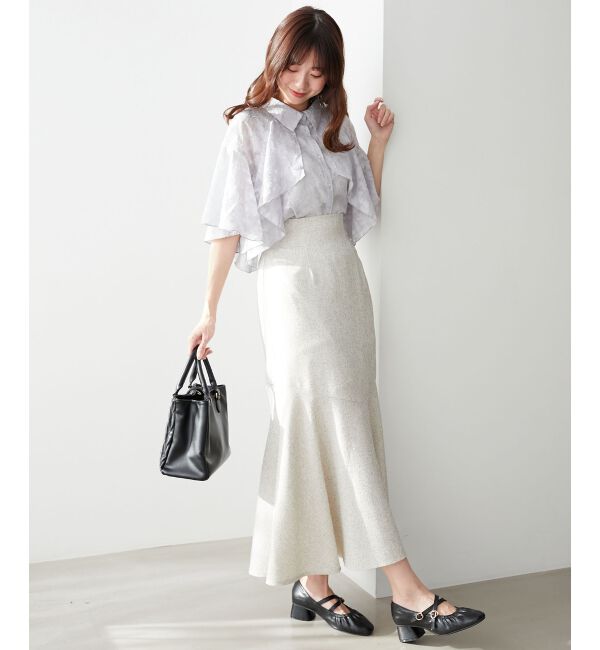  「シアーケープブラウス」|シャツ・ブラウス|