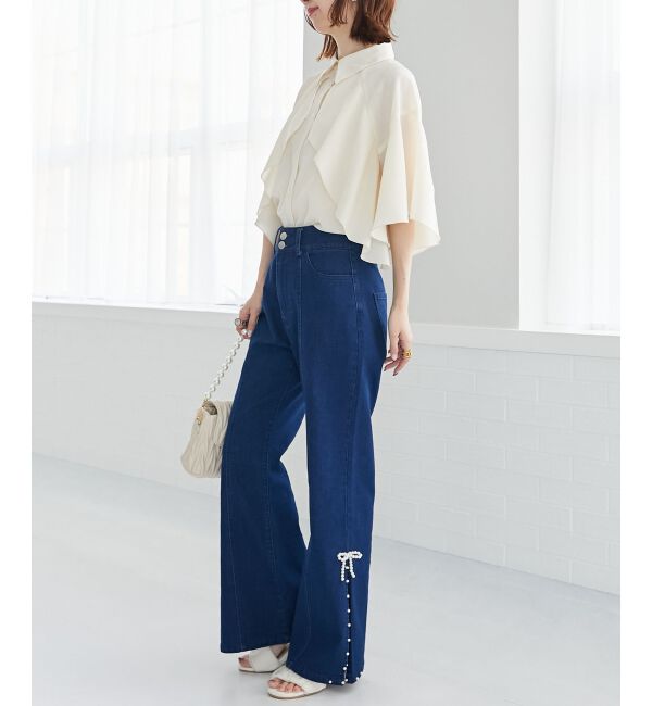  「シアーケープブラウス」|シャツ・ブラウス|