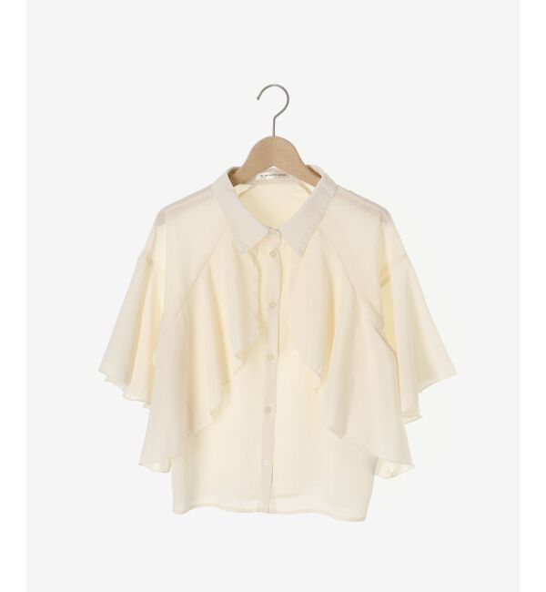  「シアーケープブラウス」|シャツ・ブラウス|