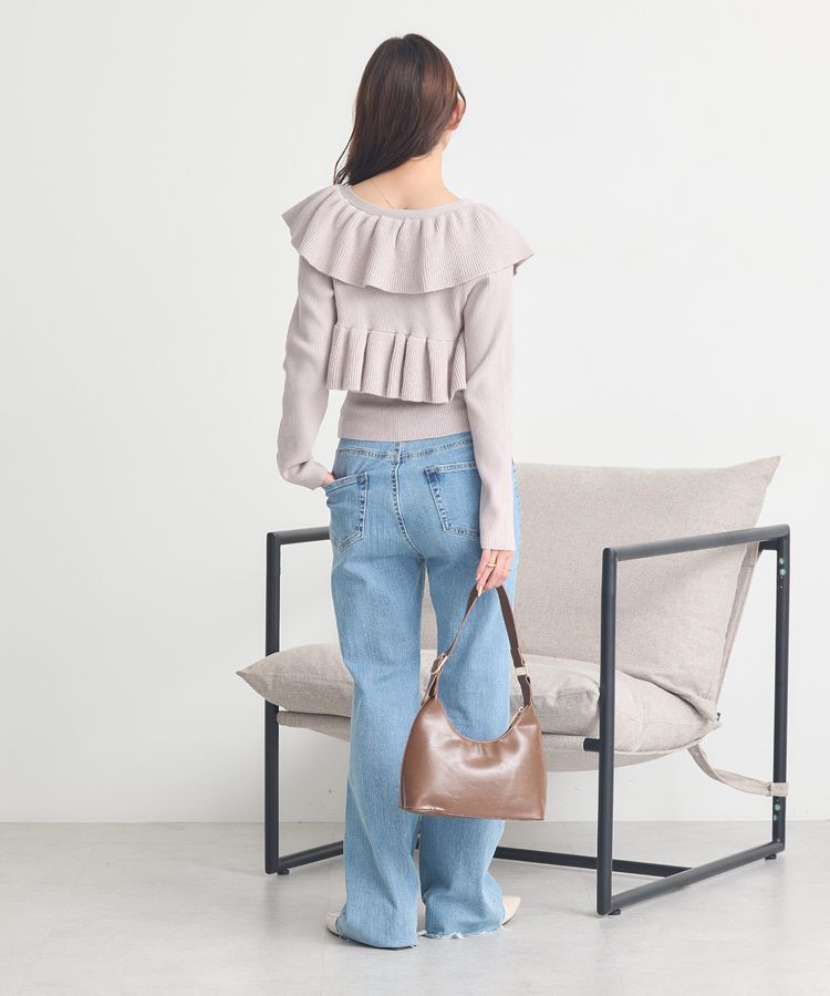 earth music&ecology「ラッフルニットボレロアンサンブル」|ニット・セーター|