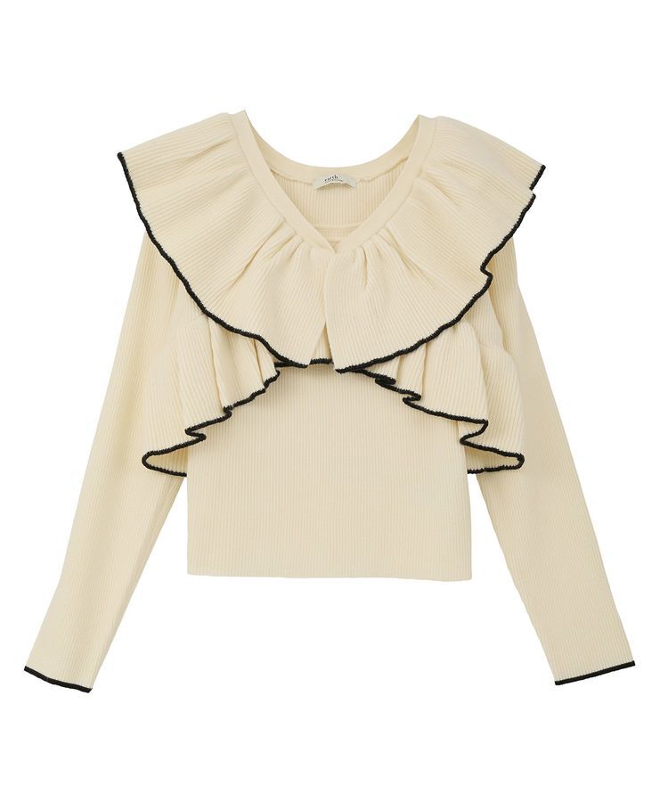 earth music&ecology「ラッフルニットボレロアンサンブル」|ニット・セーター|