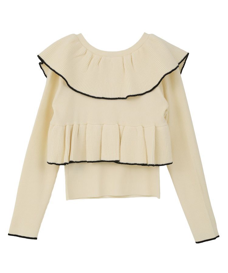 earth music&ecology「ラッフルニットボレロアンサンブル」|ニット・セーター|